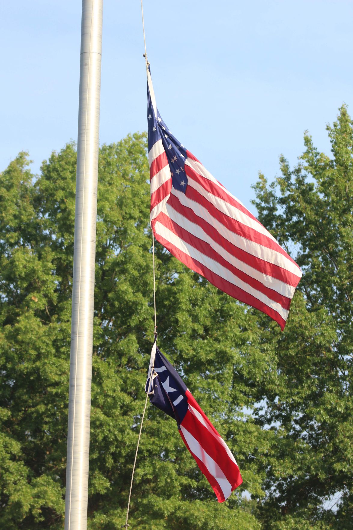 Flags at half mas